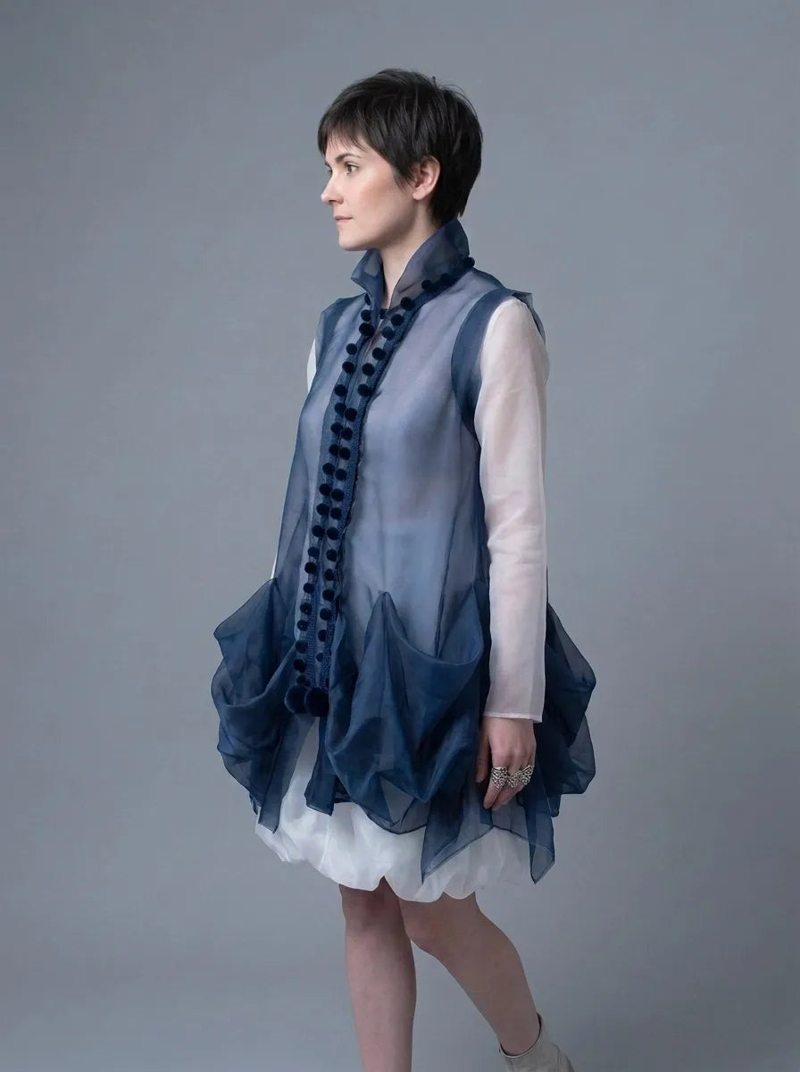 Chiffon Cloud Tunic & Bubble Skirt – 2-Piece Set