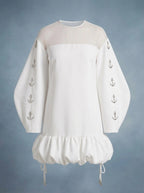 The Anchor Series: Illusion Neckline Shift Dress