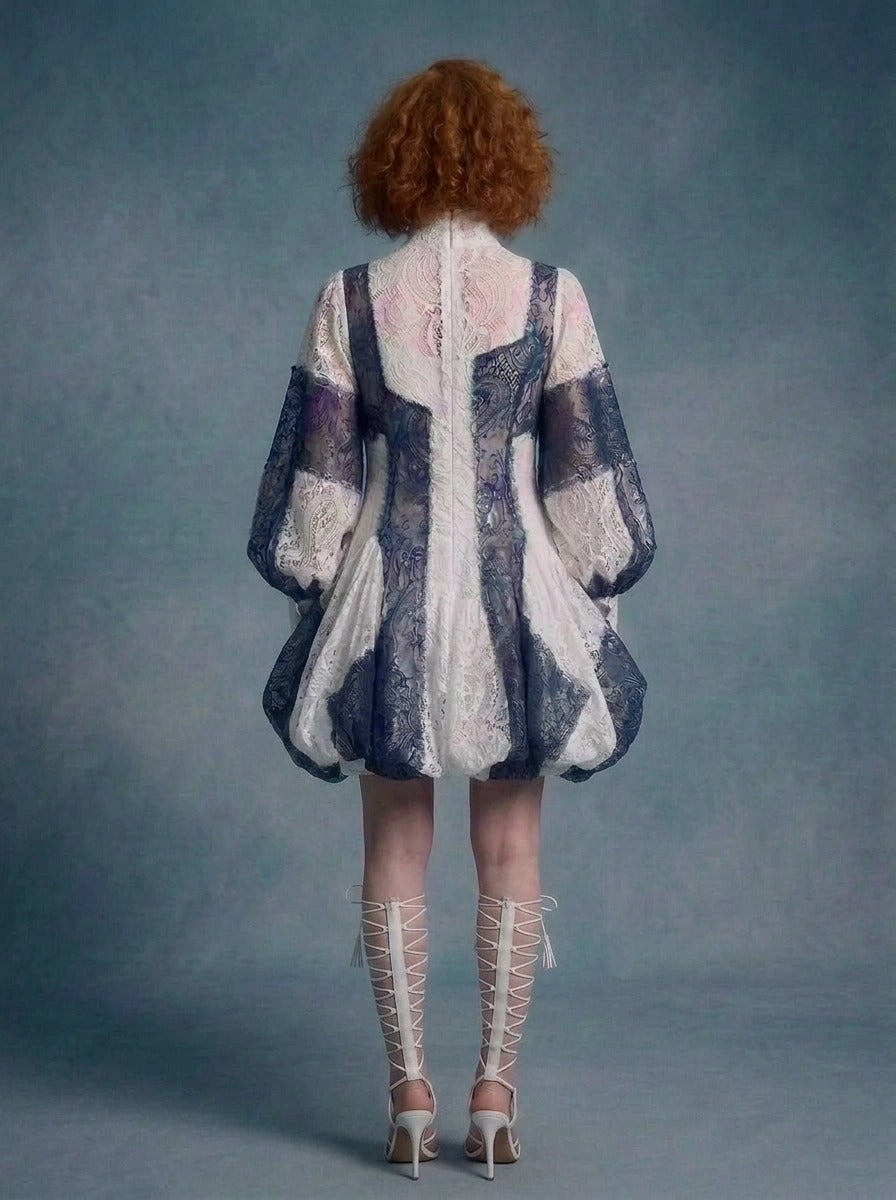 Guipure Lace Bubble Dress
