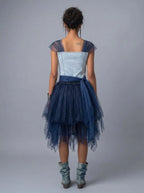 Denim Organza Chiffon Dress – Birthday Edition