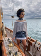 Illusion Neckline Cape Mini Dress