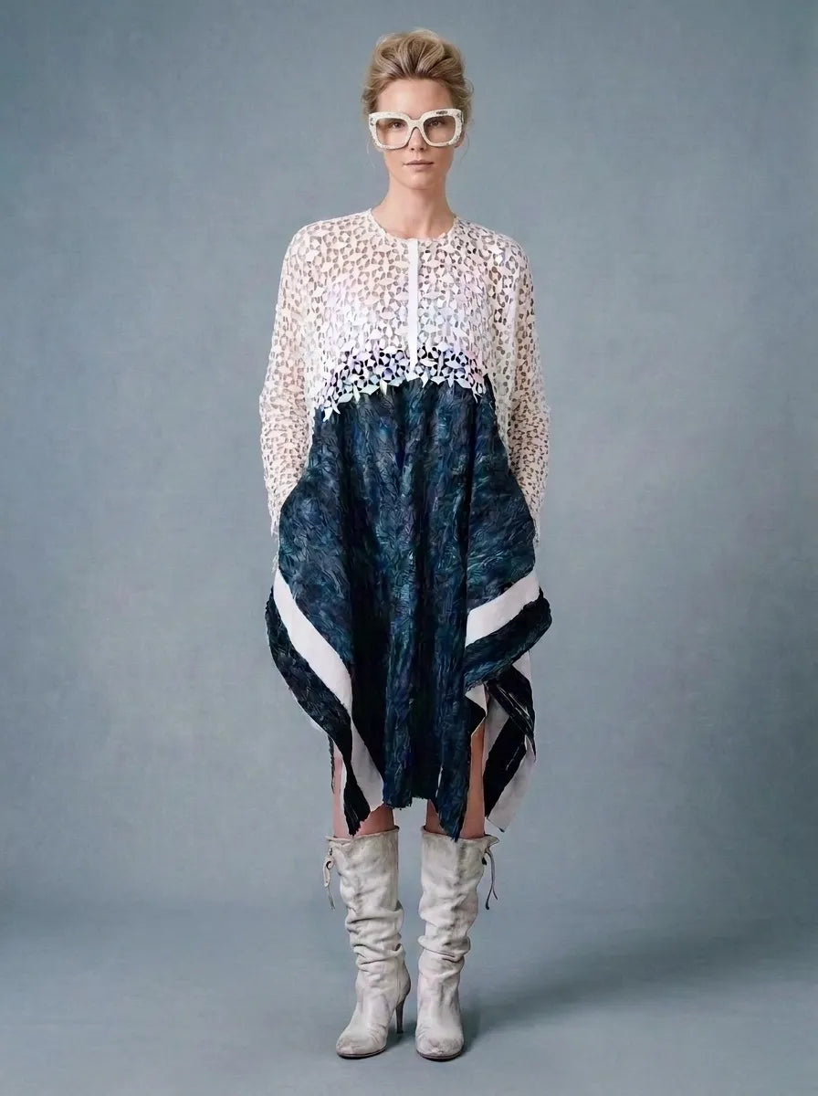 Luxe Cape Boho Dress