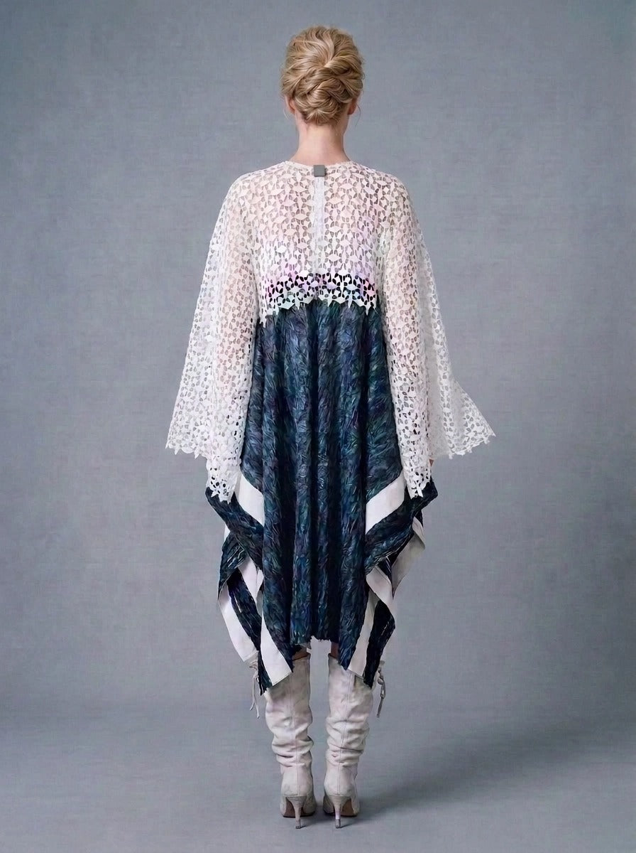 Luxe Cape Boho Dress