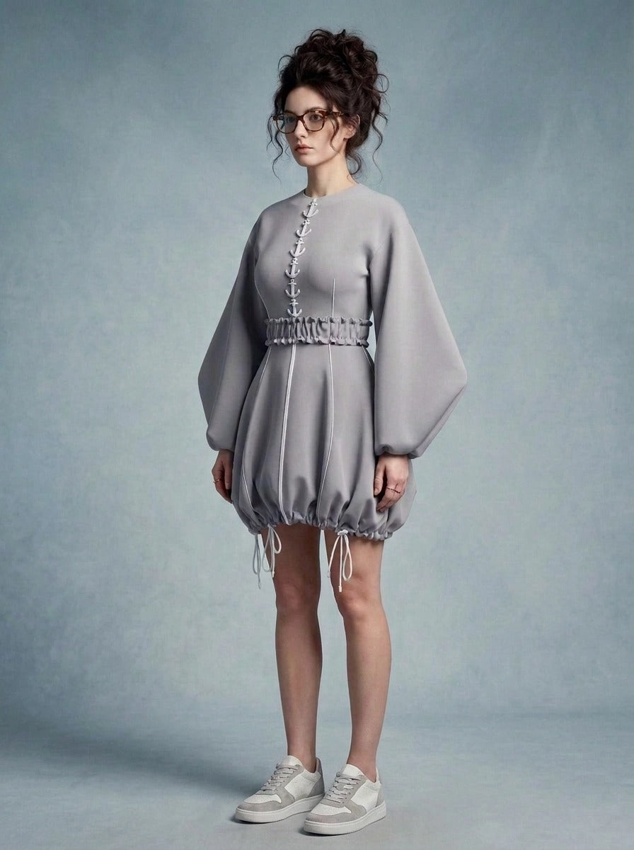 The Anchor Series: Sporty Luxe Bubble Dress